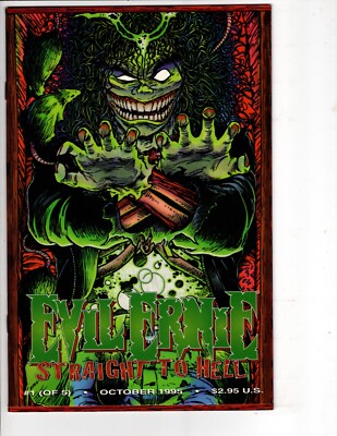 Evil Ernie: Straight to Hell #1 Comic Fold Out Coffin Cover! NM Chaos 1995