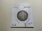 1902 United States Barber Quarter 25c