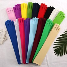 Mode Satin Lange Handschuhe Opera Hochzeit Braut Abend Party Ball Handschuhe US