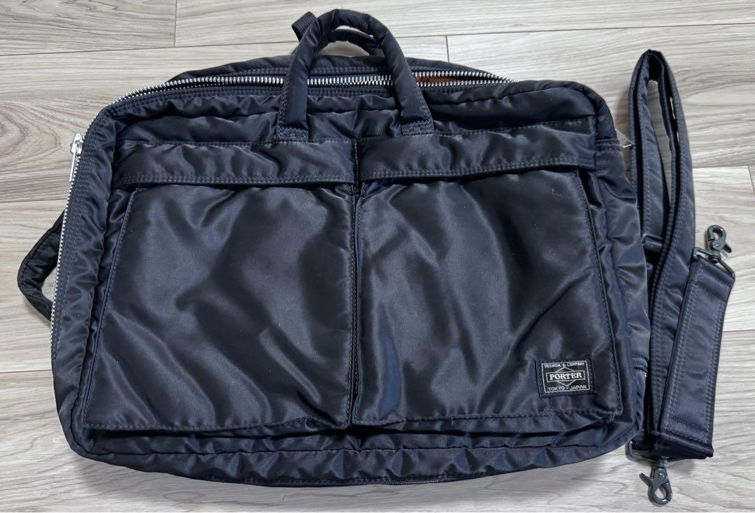Porter Tanker 3-Way Briefcase Bag Backpack Black 15