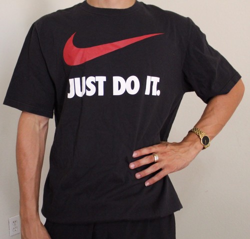 Nike Just Do It Big Logo Swoosh Red 