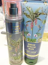 FRESH JUNGLE RAIN Bath & Body Works FRAGRANCE MIST & BODY CREAM