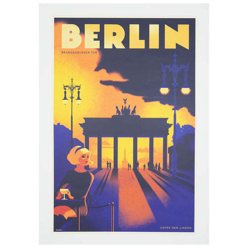 Stick No Bills® Stylische Retro Berlin Poster 50x70cm - ein stilvoller Blickfang - Bild 4 von 24