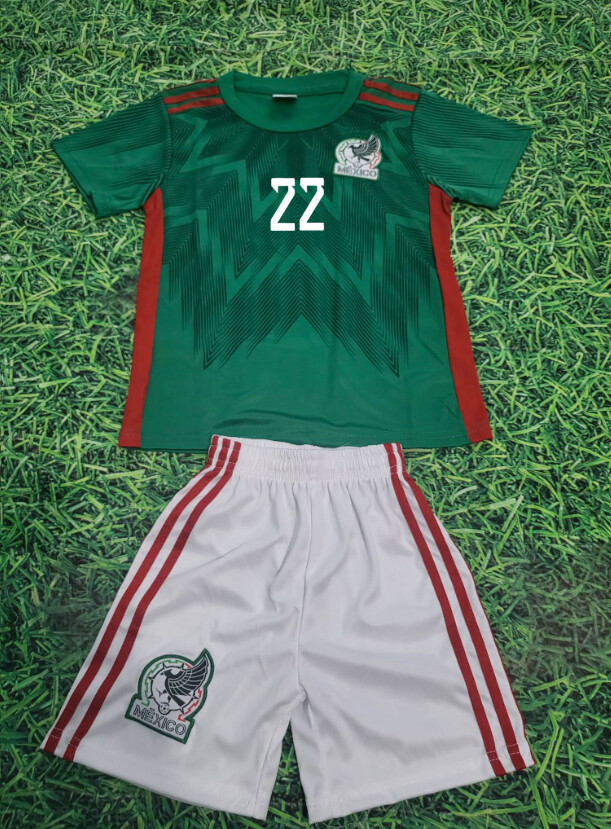 Seleccion mexico kids HOME uniforms LOZANO 