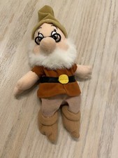 Authentic Walt Disney Store Doc Plush Mini Bean Bag 9" Snow White Dwarfs