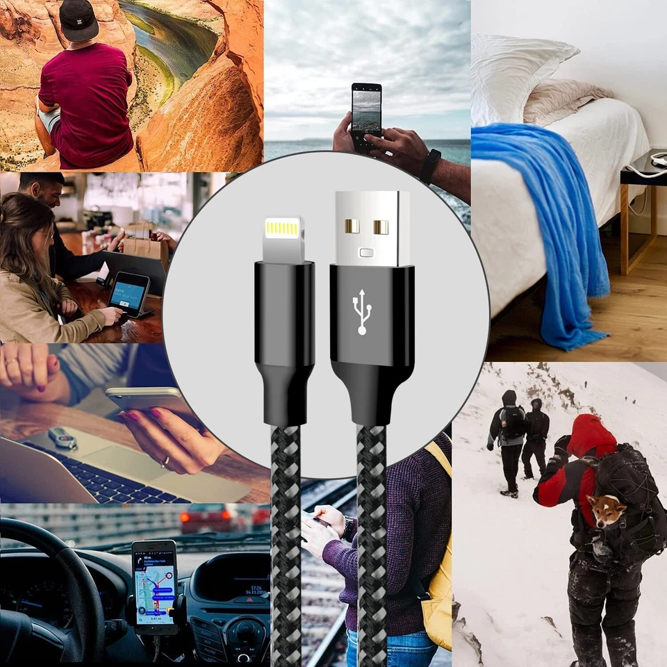 Fast Charger Cable Heavy Duty For iPhone 13 12 11 X XR 8 Charging Cord Wholesale - Image 2 of 4