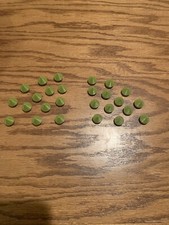 Spikes For Crocs, 3D printed pointy Croc charms In Matte Green, 26 piece set