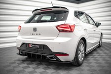Cup Diffusor Ansatz SCHWARZ für Seat Ibiza Mk5 Sport Heck Stoßstange Splitter 