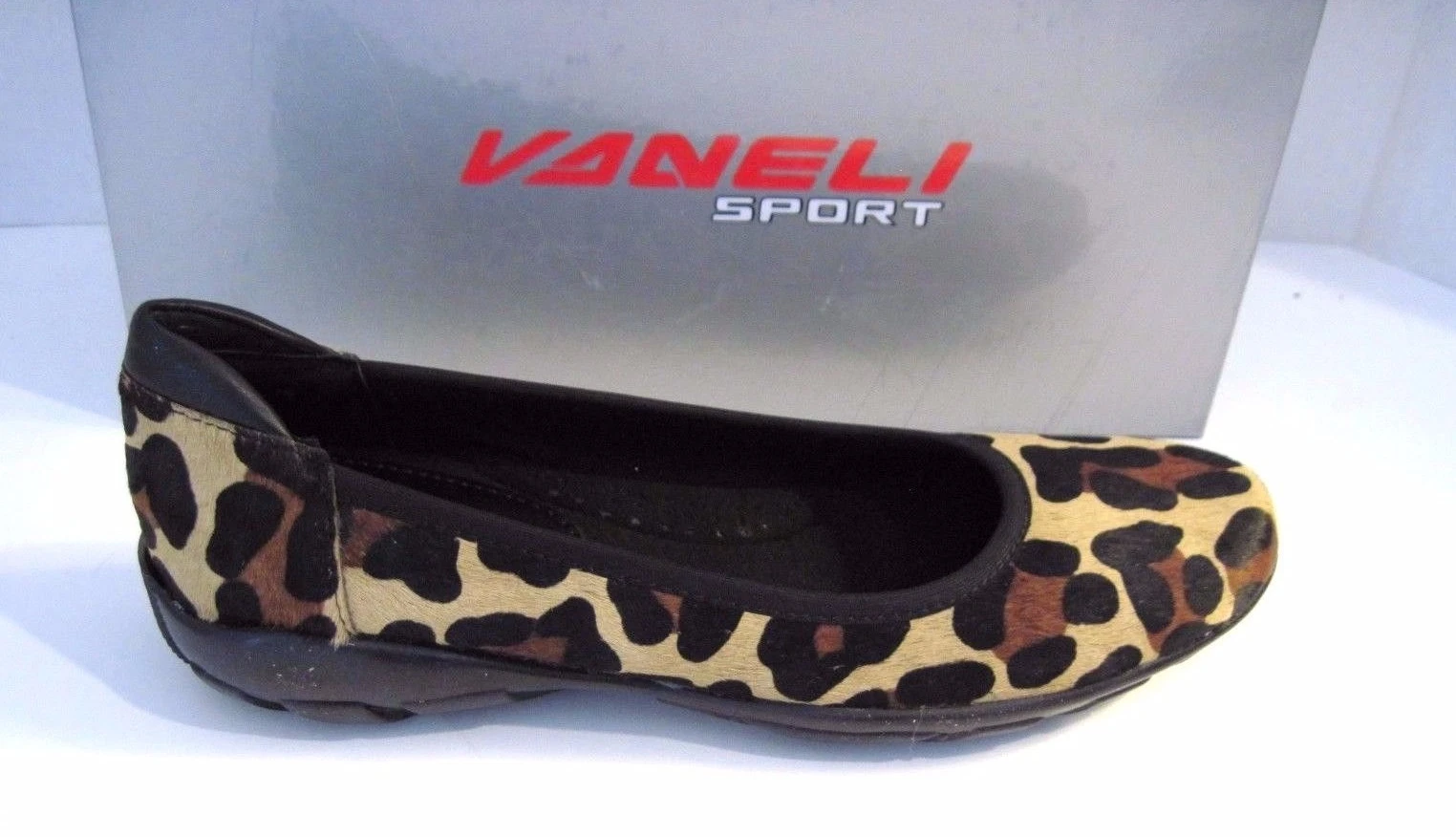 VANS Ballerine donna VAN ELI ARVEL stampa leopardata pelliccia animale tg. 7 N NUOVO!