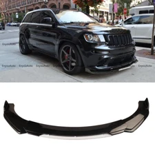 for JEEP Grand Cherokee Front Bumper Lip Spoiler Splitter Gloss Black White