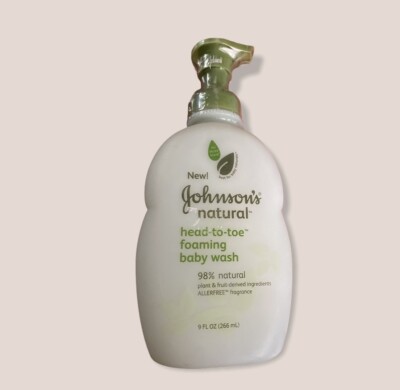 Johnson s Baby Naturals Head To Toe FOAMING Wash 98% Naturally Derived 9oz VHTF
