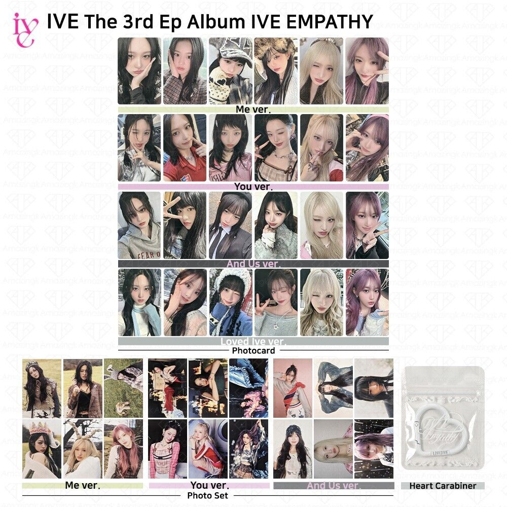 IVE The 3rd EP Album IVE EMPATHY Official Photocard Photo IVE The 3rd EP Album IVE EMPATHY Official Photocard Photo