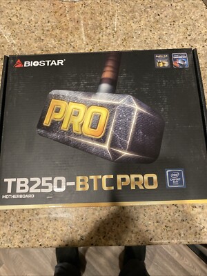 BIOSTAR TB250-BTCPRO LGA 1151 B250 SATA 6Gb/s USB 3.0 ATX Intel MB Ver 6.2