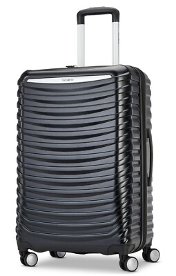 SAMSONITE Spin Tech Medium Spinner Suitcase Luggage, Black