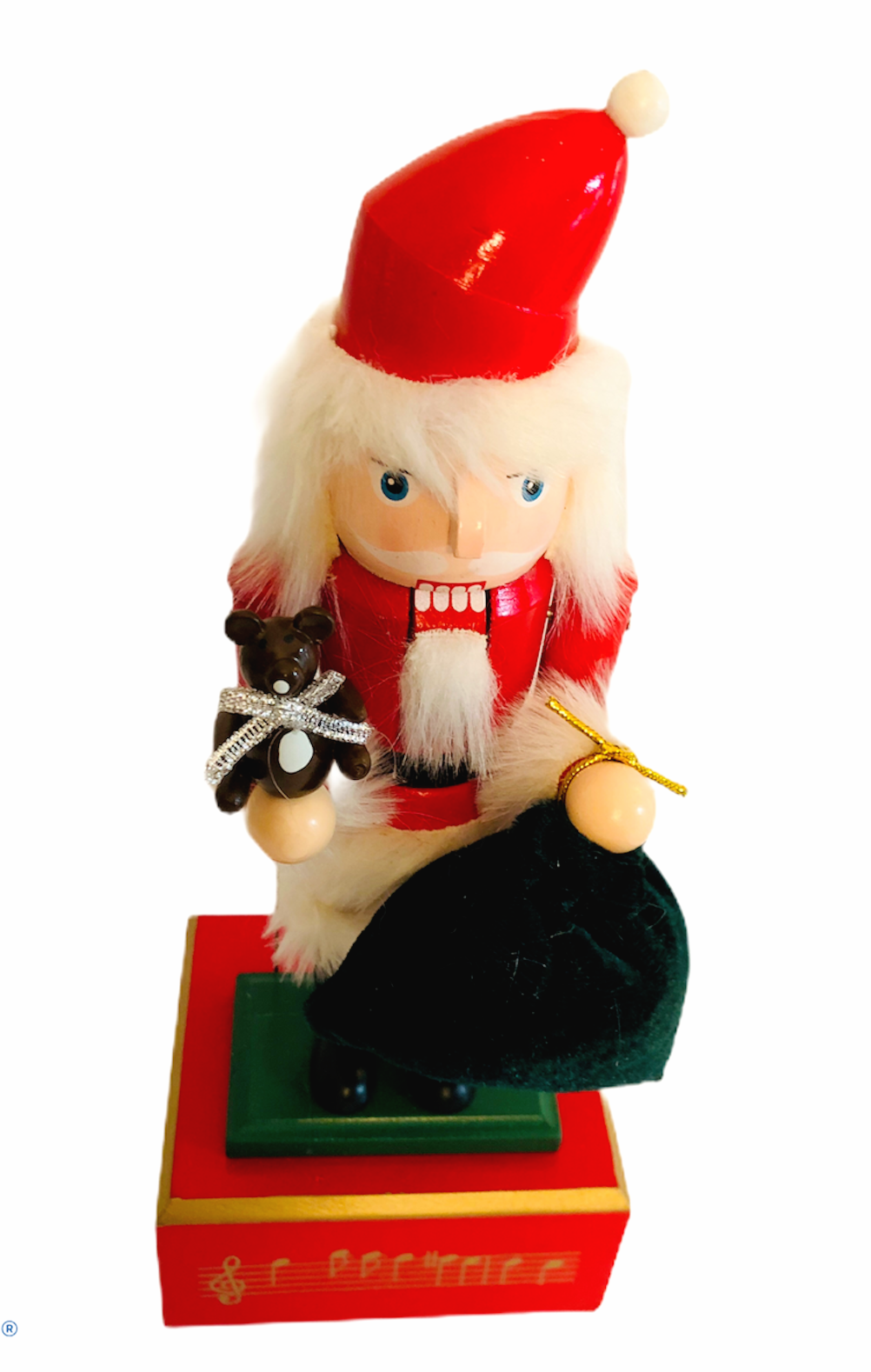 12" Red MUSICAL & ANIMATED Santa Claus Christmas Tabletop Nutcracker