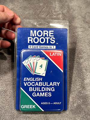 More Roots English Vocabulary Building Latin Greek 4 Games In 1 Complete NEW