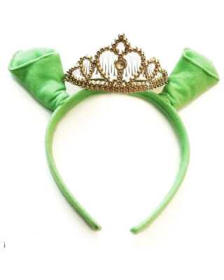 N1127 Princess Fiona Headband Ears Crown Fairytale Costume  display picture 3
