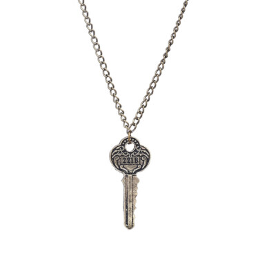 Collana Ciondolo Sherlock Holmes 221B Baker Street - Chiave Antica Argento - Unisex