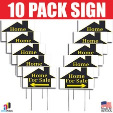 10X Home For Sale Signs Left Right Arrow Double Sided Real Estate Marketing