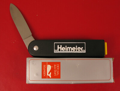 VINTAGE HEIMEIER ADVERTISING POCKET KNIFE INOX SOLIGEN GERMANY IN BOX RARE !!