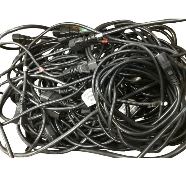 50 x Power Extension Cable Lead IEC C14 Male to IEC C13 Female Mix Size - Image 2 of 4