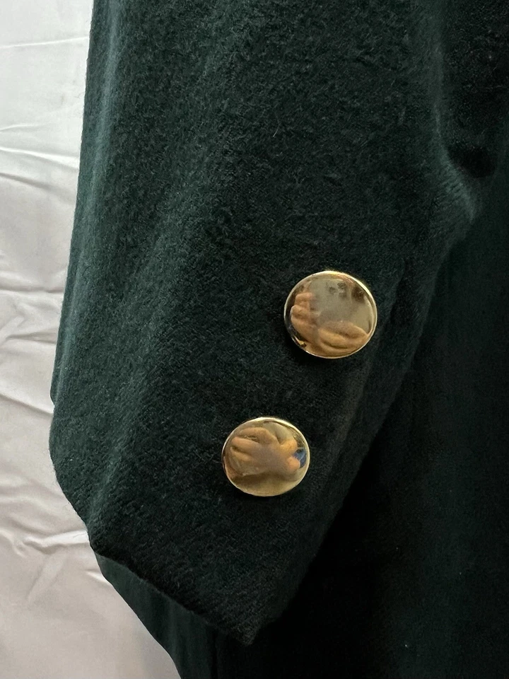 Jos. A. Jaqueta Blazer Bank Vintage Masculina 40R Ouro Verde Escuro 3 Botões Casaco Esportivo - Imagem 3 de 4