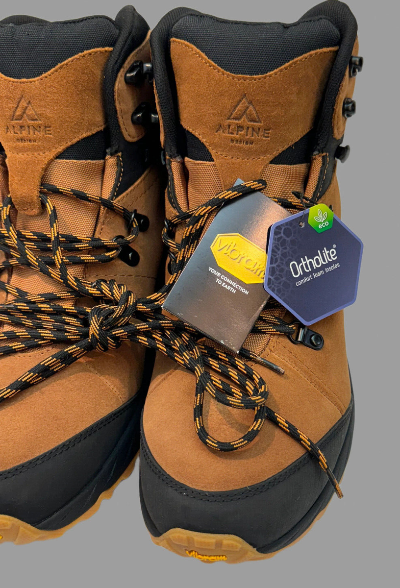 Alpine Design Trekker Boot Men 12 Suede Leather Waterproof  display picture 2