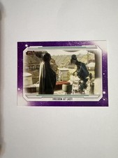 Star Wars Skywalker Saga Purple Parallel Base Card 6 "Freedom At Last!" 14/25