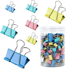 150 Pcs Large Binder Clips 6 Sizes