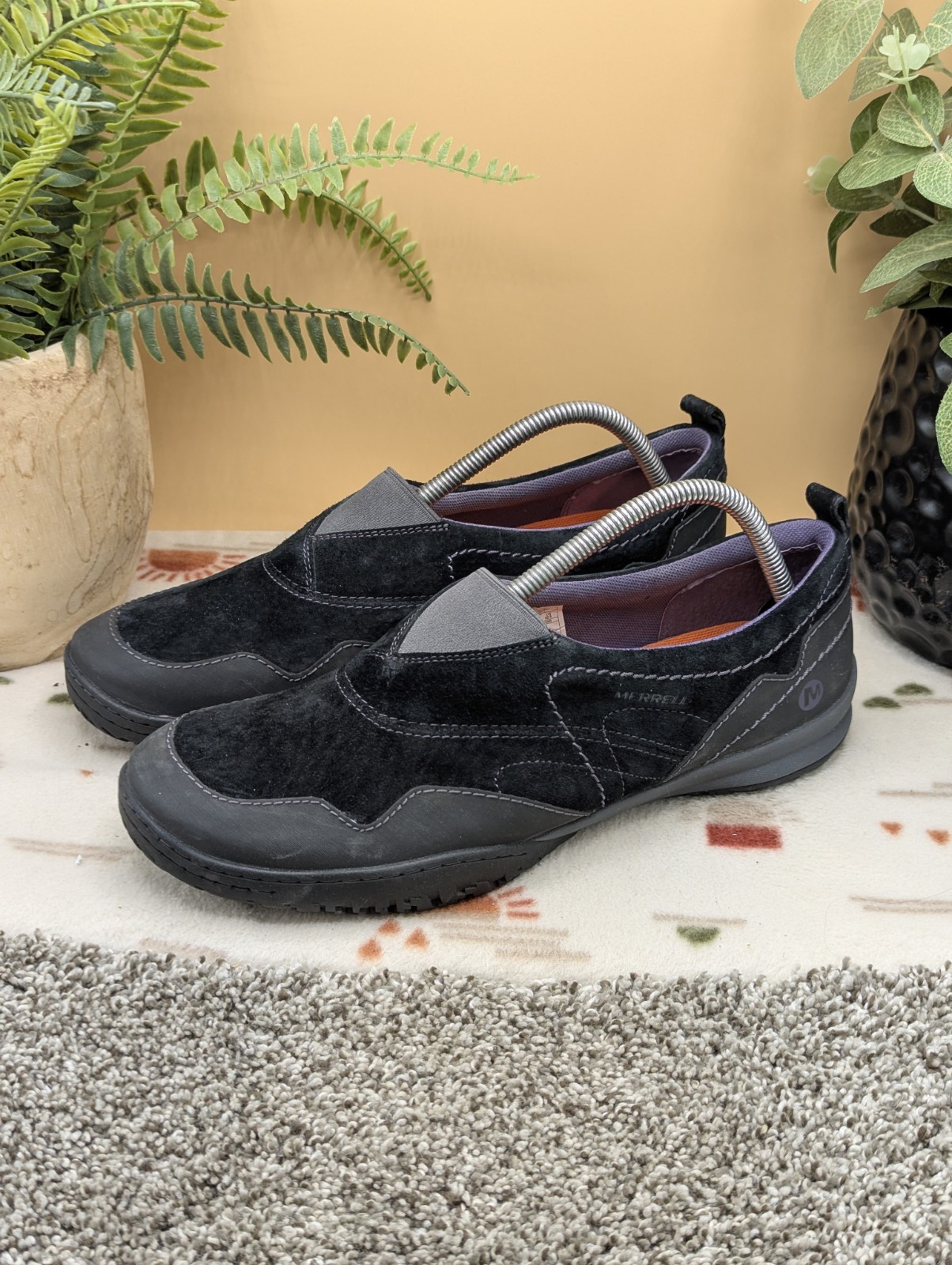 Scarpe casual Merrell Antora 3 nere scamosciate slip on da donna taglia 11