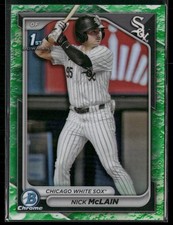 2024 Bowman Chrome Draft Nick McLain Lunar Glow Refractor #BDC-14 White Sox