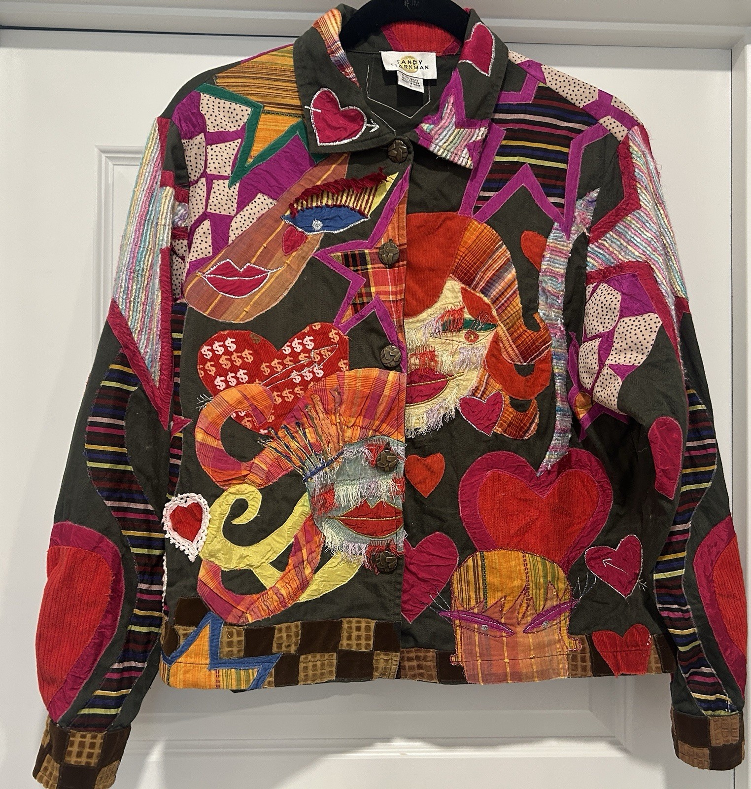 Sandy Starkman Embroidered Patchwork Jacket in Mu… - image 1