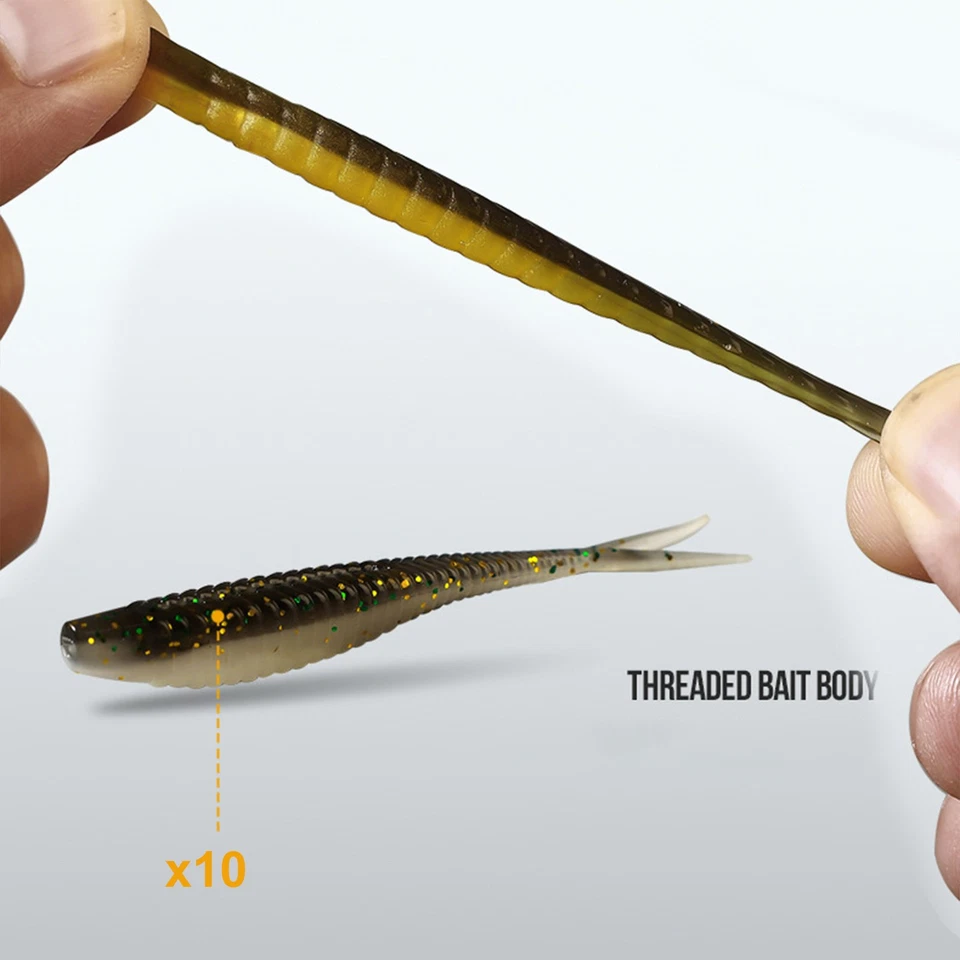 61-teiliges Set Angelgerät-Box mit vollem Zubehör, Haken, Ködern, Würmern - Bild 3 von 4