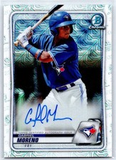 GABRIEL MORENO 2020 Bowman Chrome Prospect Auto Refractor Blue Jays #BCMA-GM