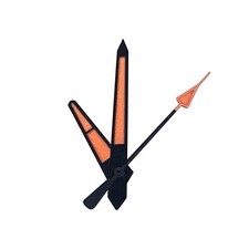 Orange Luminous Watch Hands Replacement Parts For NH35/NH36 Watch Movement nmg