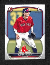 2023 Bowman Draft - Justin Riemer 1st Bowman #BD-182 Red Sox Prospect