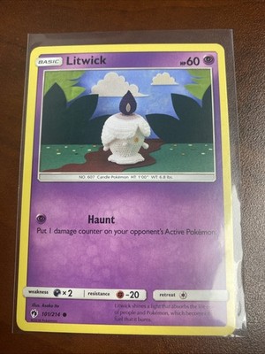 Litwick 101/214 Common Lost Thunder Pokemon LP