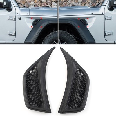 Front Fender Air Outlet For Jeep Wrangler JL 2018-2022 For Gladiator 2020-2022