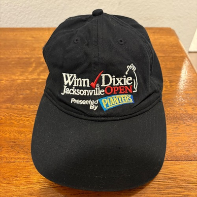 #ad Winn Dixie Jacksonville Open Golf Hat Planters Sponsors Black Adjustable $15.29