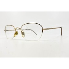 Giorgio Armani Half Rim Eyeglasses 1054 743 50-19-135 Gold Tone Made in Italy