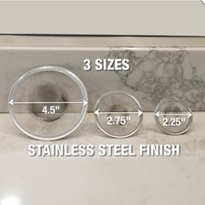 Danco Universal Mesh Sink Strainer Combo Pack 3 Sizes Stainless Steel 88886
