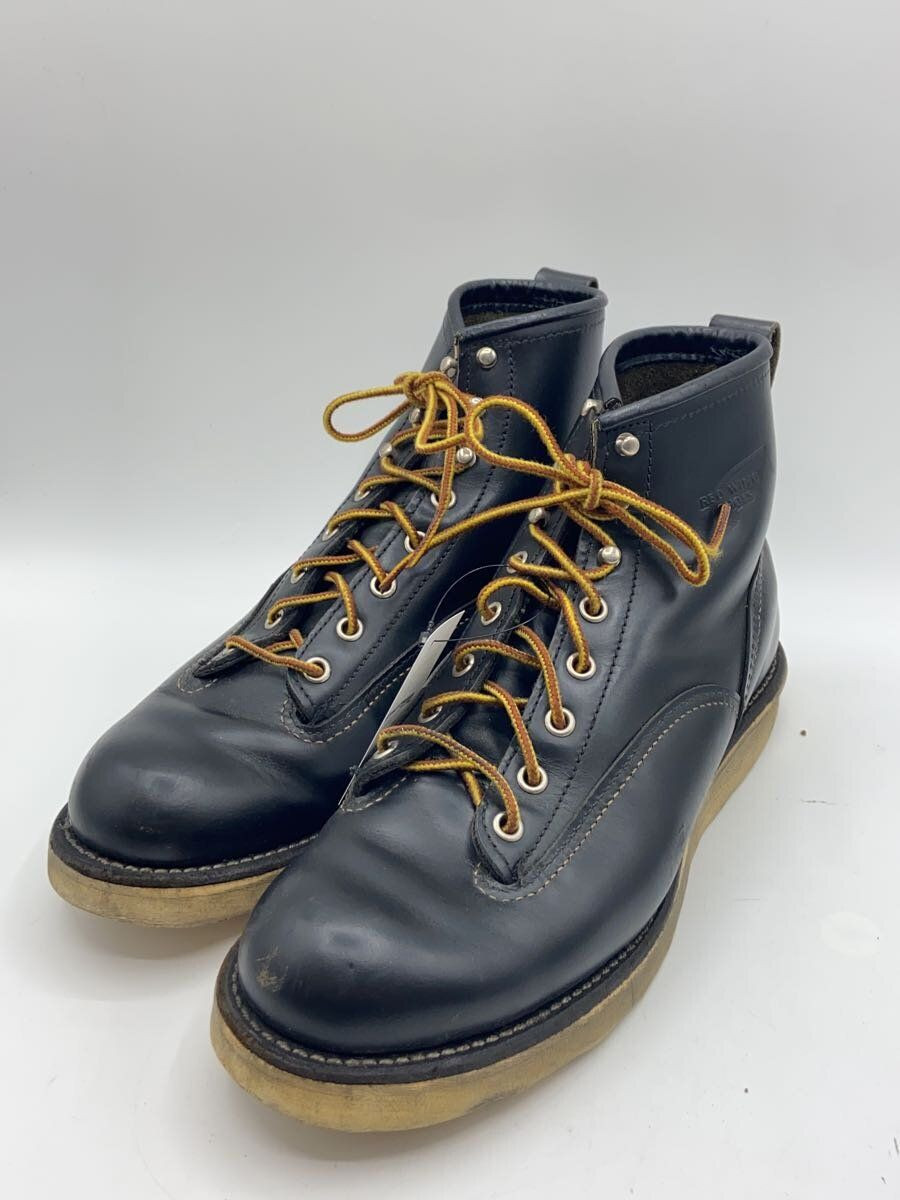 RED WING LACE UP BOOTS LINEMAN US 8.5 Black LEATHER 2913 RED WING LACE UP BOOTS LINEMAN US 8.5 Black LEATHER 2913