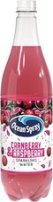 Ocean Spray Pink Cranberry and Raspberry Sparkling Water - 1L - Fruit Flavoured