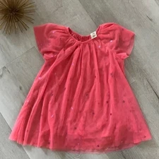 Tucker + Tate Sparkle Tulle Dress, size 18 months stars shimmer tulle girls pink
