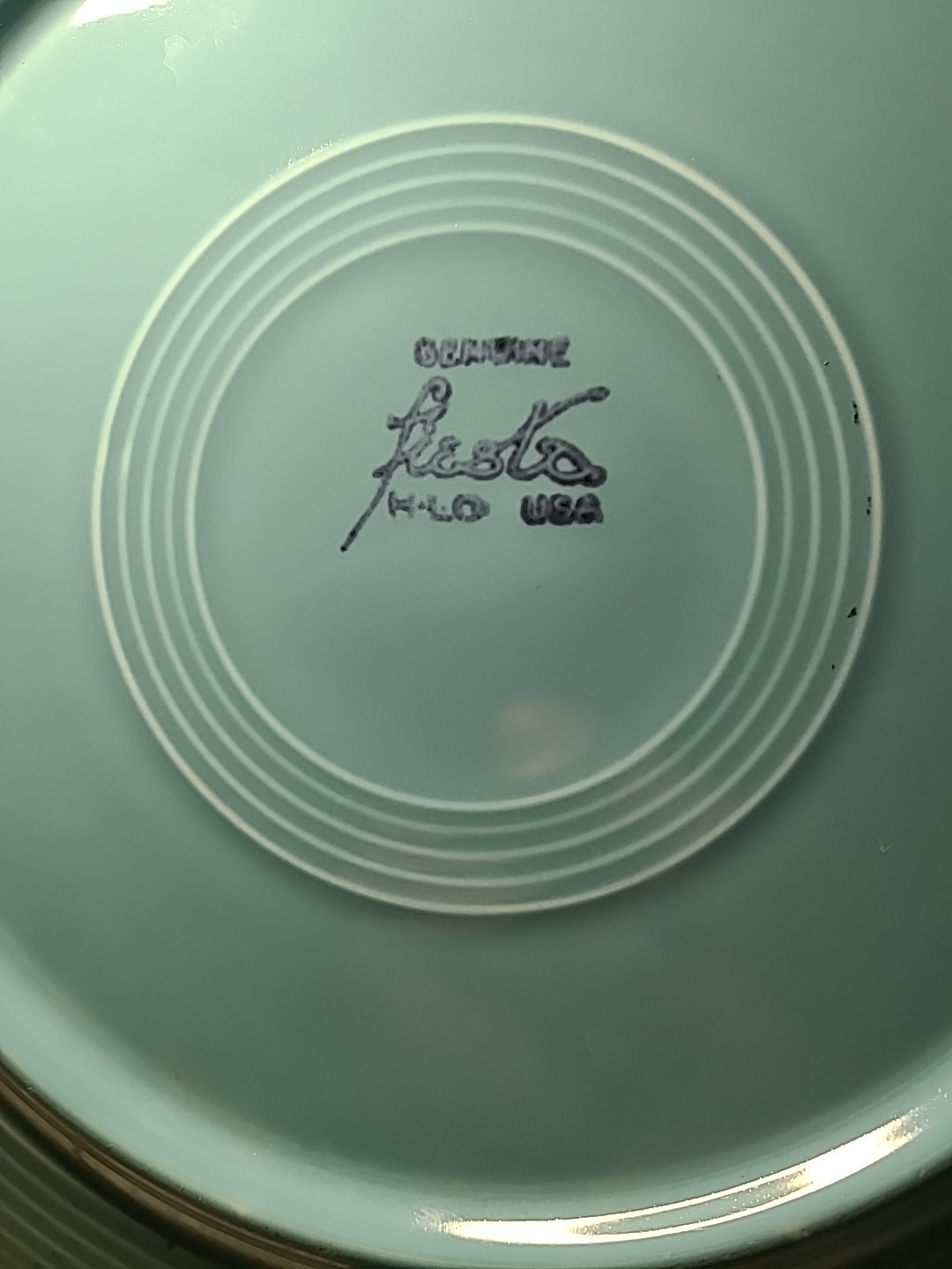 FIESTA HLO USA Genuine Light Blue 12" Chop Plate Excellent Condition