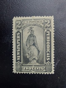 1893, U.S $ 268 NEWS PAPER PROOF 57 V/F TO X/F 2 CENT MINT, HINGED, OG.!! RARE.