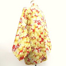10107D2 Silk Vintage Japanese Kimono Haori Jacket Plum blossom