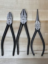 Vintage-NOS Kal Tools Lineman - Long Needle Nose & Diagonal Pliers Japan