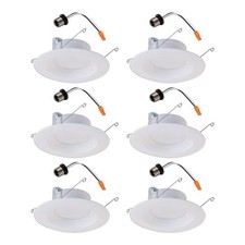 Halo LT 5 inch and 6 inch White Integrated LED Recessed Ceiling Light Retrofit
