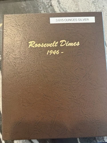 Roosevelt Dime Complete 1949-2025 In Dansko Album